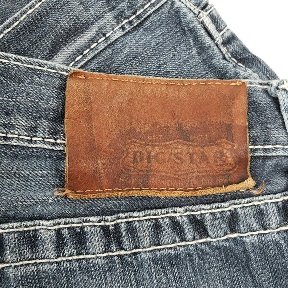 Big Star Buckle 'Orion' Dark Wash Slim Boot Jeans 34L 34x33 - Picture 11 of 12